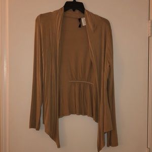 Tan cardigan